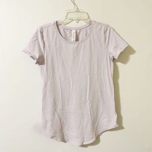 Lululemon Size 2 Light Purple Short Sleeve Pima Cotton Shirt